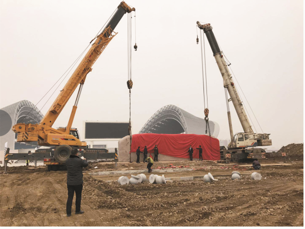 黃岡體育館吊裝